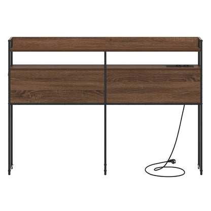 vidaXL Aufbewahrungskopfteil Braun Eichen-Optik 135 cm Holzwerkstoff