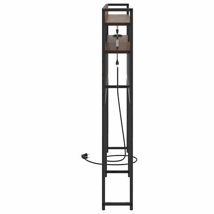 vidaXL Aufbewahrungskopfteil Braun Eichen-Optik 135 cm Holzwerkstoff