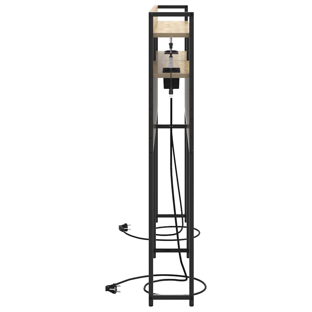 vidaXL Aufbewahrungskopfteil mit Regal Sonoma-Eiche 140,5 x 15 x 98 cm
