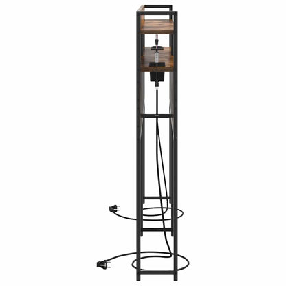 vidaXL Aufbewahrungskopfteil Räuchereiche 160 cm Holzwerkstoff
