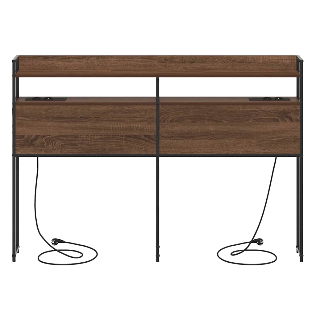 vidaXL Aufbewahrungskopfteil Braun Eichen-Optik 160 cm Holzwerkstoff