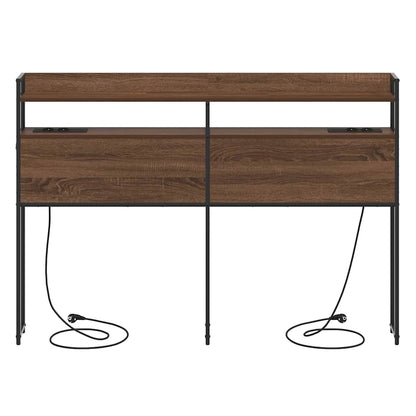 vidaXL Aufbewahrungskopfteil Braun Eichen-Optik 160 cm Holzwerkstoff