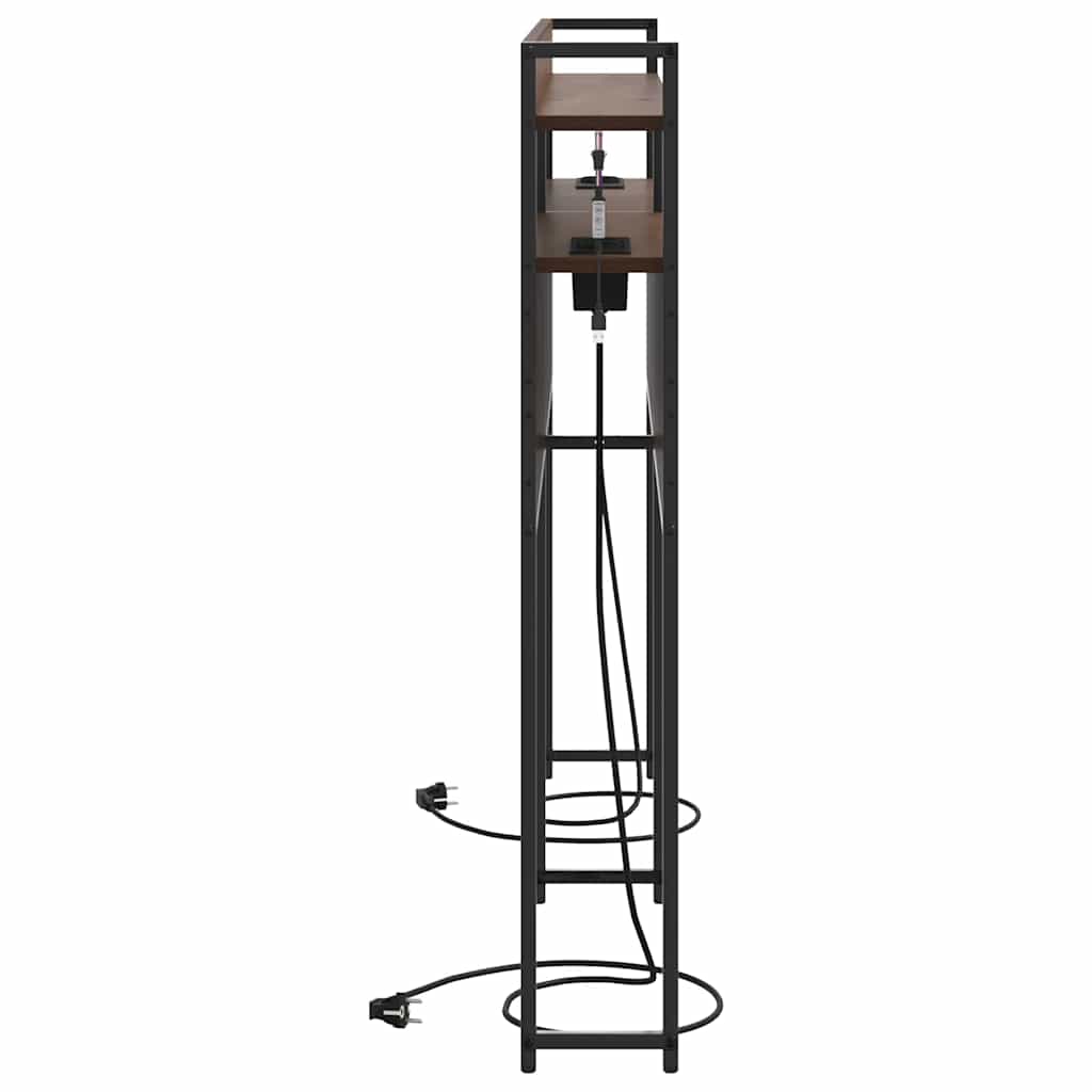 vidaXL Aufbewahrungskopfteil Braun Eichen-Optik 160 cm Holzwerkstoff