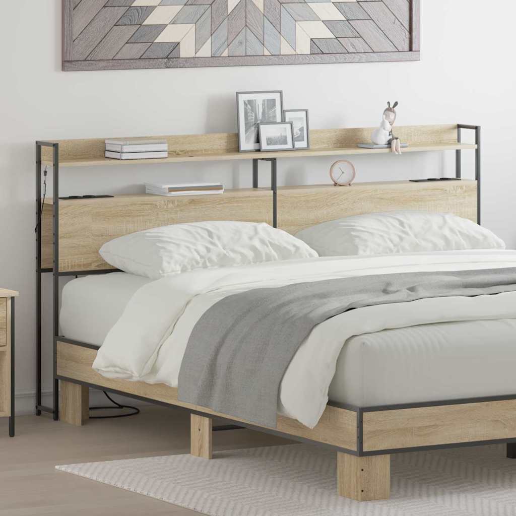 Aufbewahrungskopfteil Sonoma-Eiche 180 cm Holzwerkstoff