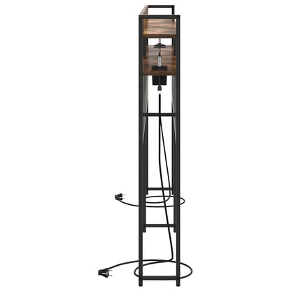 vidaXL Aufbewahrungskopfteil Räuchereiche 180 cm Holzwerkstoff