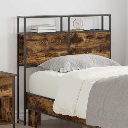 vidaXL Stauraum-Kopfteil mit Regal Räuchereiche 80 cm Holzwerkstoff