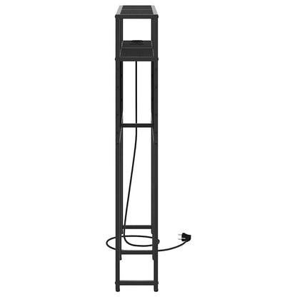 vidaXL Stauraum-Kopfteil Schwarz Eichen-Optik 100 cm Holzwerkstoff