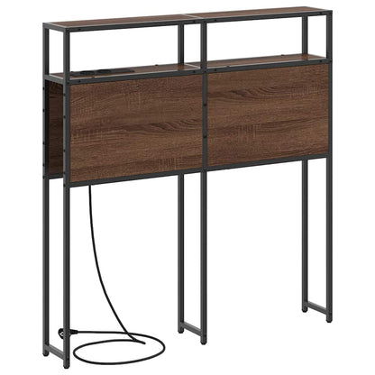 vidaXL Stauraum-Kopfteil Braun Eichen-Optik 100 cm Holzwerkstoff