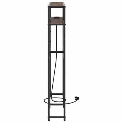 vidaXL Stauraum-Kopfteil Braun Eichen-Optik 100 cm Holzwerkstoff