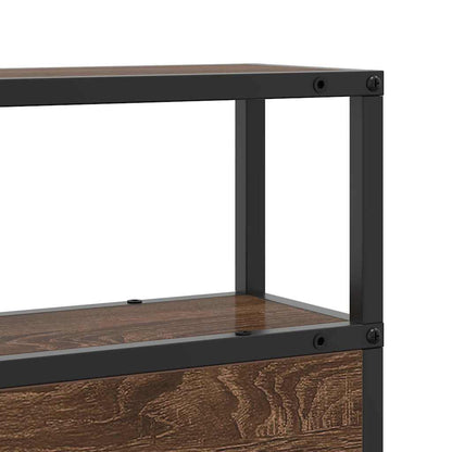 vidaXL Stauraum-Kopfteil Braun Eichen-Optik 200 cm Holzwerkstoff