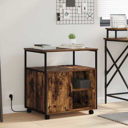 Schrank mit Ladestation Geräucherte Eiche 61 x 46 x 67 cm