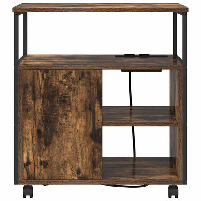 Schrank mit Ladestation Geräucherte Eiche 61 x 46 x 67 cm