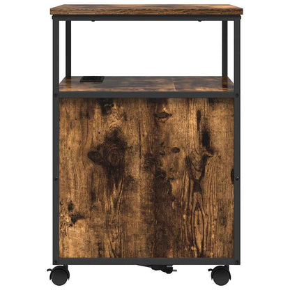 Schrank mit Ladestation Geräucherte Eiche 61 x 46 x 67 cm