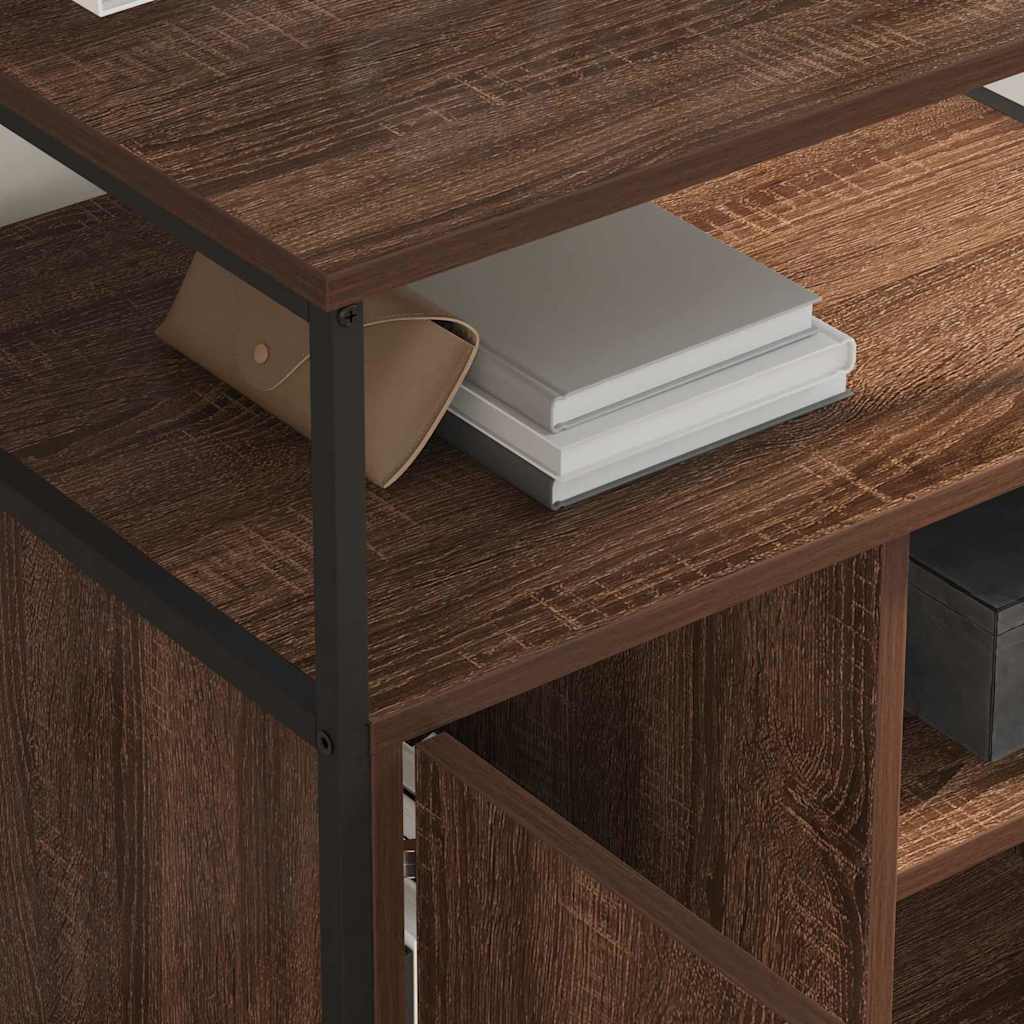 Schrank mit Ladestation Braun Eichen-Optik 61 x 46 x 67 cm