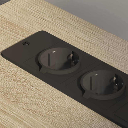 vidaXL Schrank mit Ladestation Mit Rad Sonoma-Eiche 76 x 41 x 72 cm
