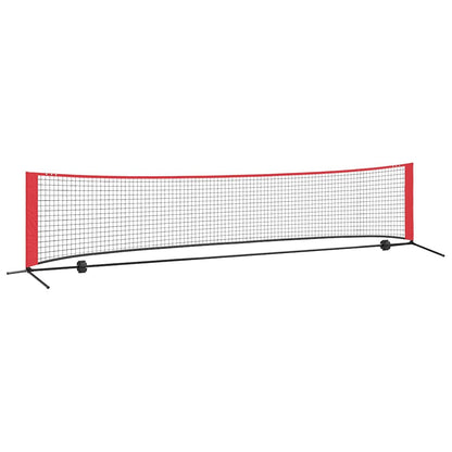 Tennisnetz Schwarz und Rot 396 x 92 x 87 cm Polyester