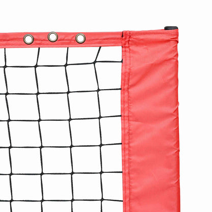 Tennisnetz Schwarz und Rot 494,5 x 90 x 87 cm Polyester