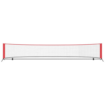 Tennisnetz Schwarz und Rot 494,5 x 90 x 87 cm Polyester