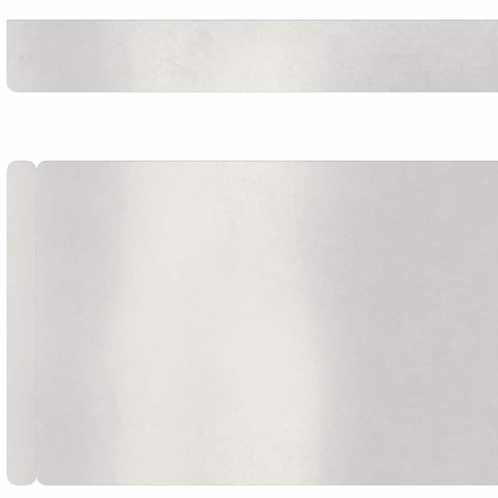 Raseneinfassung 4 pcs Silber 450 x 0,05 x 15 cm Edelstahl