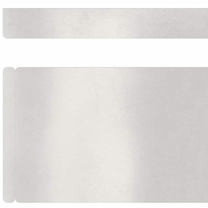 Raseneinfassung 4 pcs Silber 450 x 0,05 x 15 cm Edelstahl