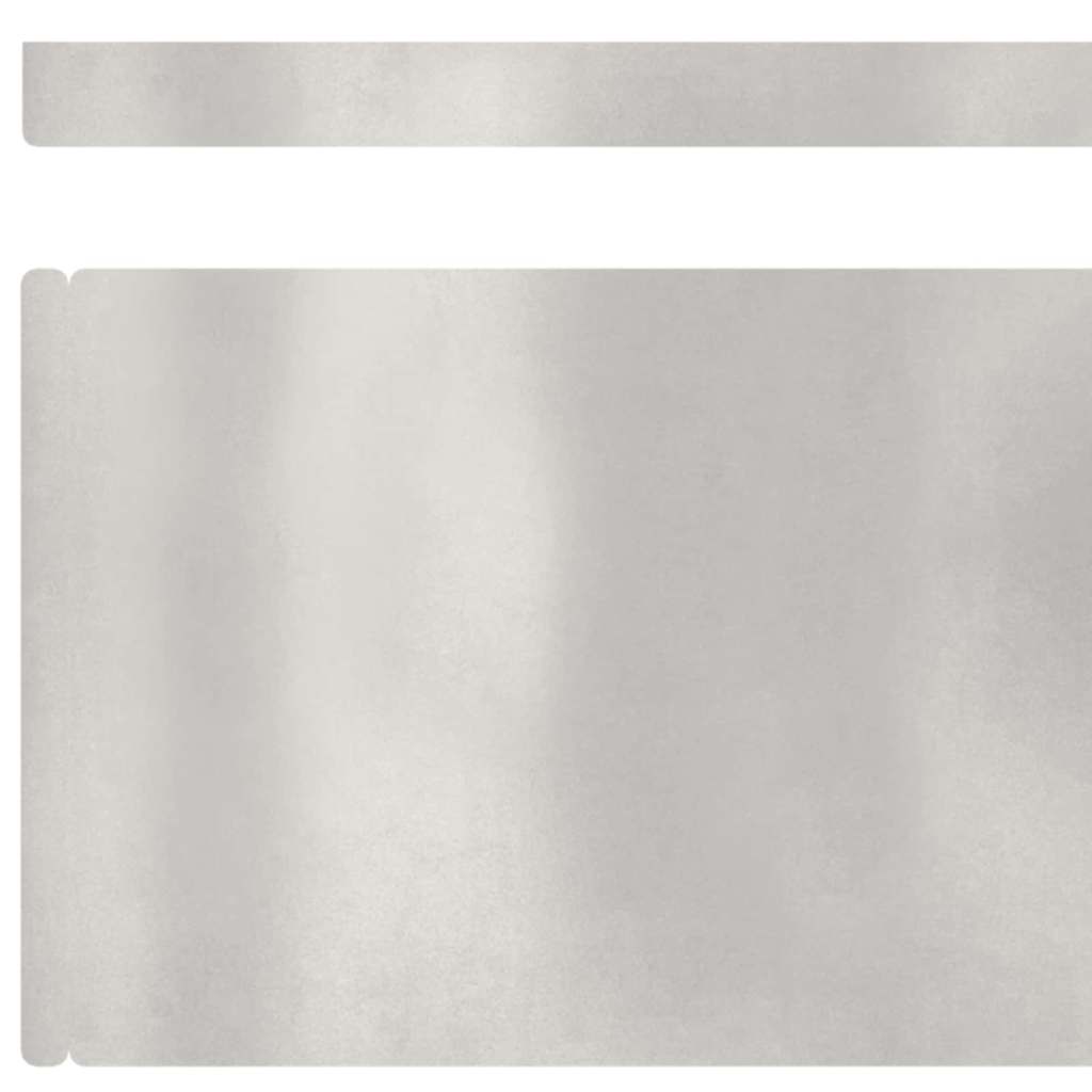 Raseneinfassung Silber 450 x 0,05 x 15 cm Edelstahl
