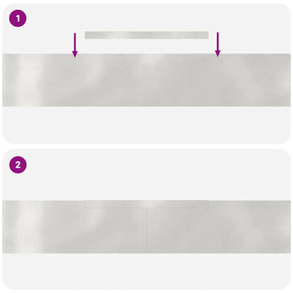 Raseneinfassung Silber 450 x 0,05 x 15 cm Edelstahl