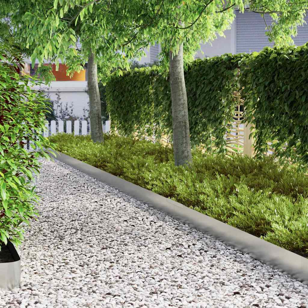 Raseneinfassung Silber 450 x 0,05 x 15 cm Verzinkter Stahl