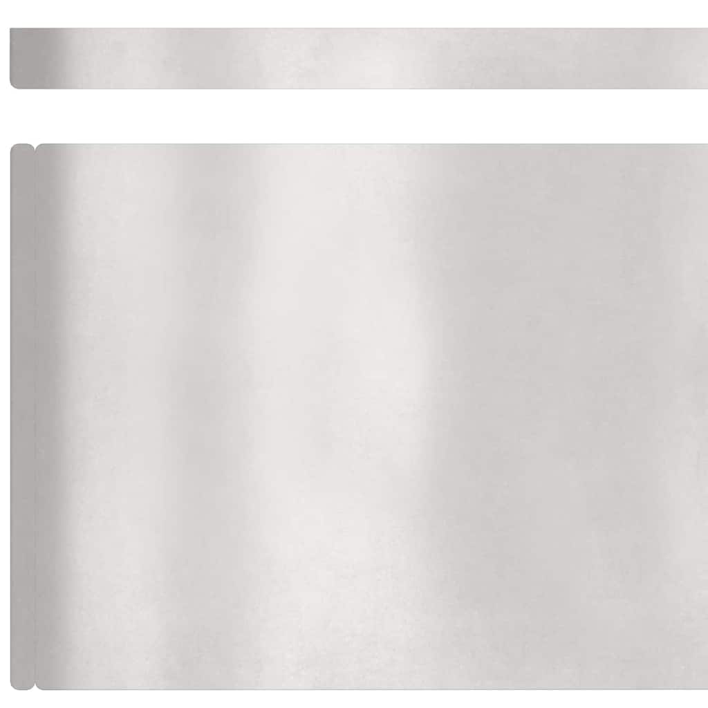 Raseneinfassung 4 pcs Silber 450 x 0,05 x 15 cm Edelstahl