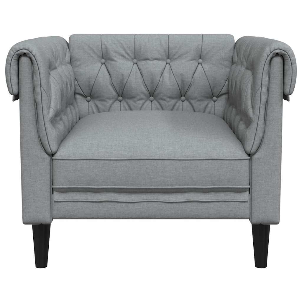 vidaXL Sofa Hellgrau 78,5 x 74,5 x 74,5 cm Polyester