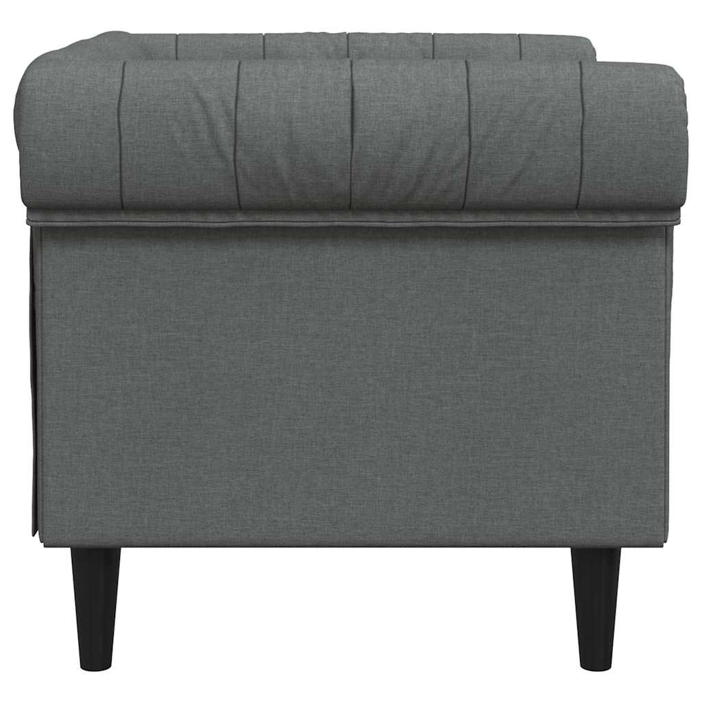 vidaXL Sofa Dunkelgrau 78,5 x 74,5 x 74,5 cm Polyester