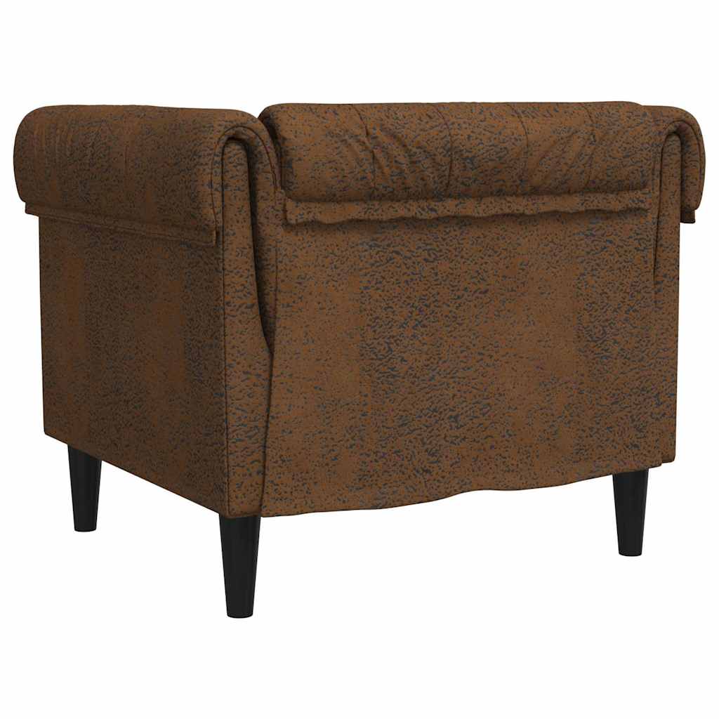 vidaXL Sofa Braun 78,5 x 74,5 x 74,5 cm Polyester