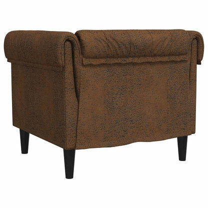 vidaXL Sofa Braun 78,5 x 74,5 x 74,5 cm Polyester