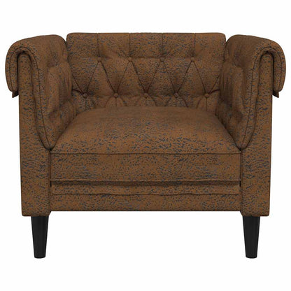 vidaXL Sofa Braun 78,5 x 74,5 x 74,5 cm Polyester