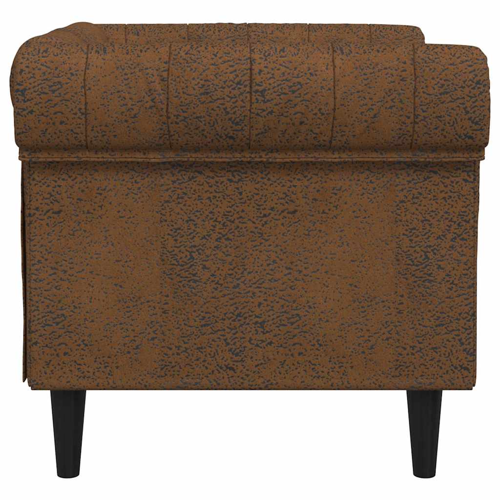 vidaXL Sofa Braun 78,5 x 74,5 x 74,5 cm Polyester