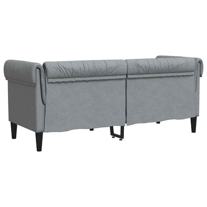 vidaXL Sofa Hellgrau 182,5 x 74,5 x 74,5 cm Polyester