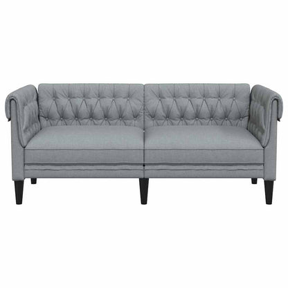 vidaXL Sofa Hellgrau 182,5 x 74,5 x 74,5 cm Polyester