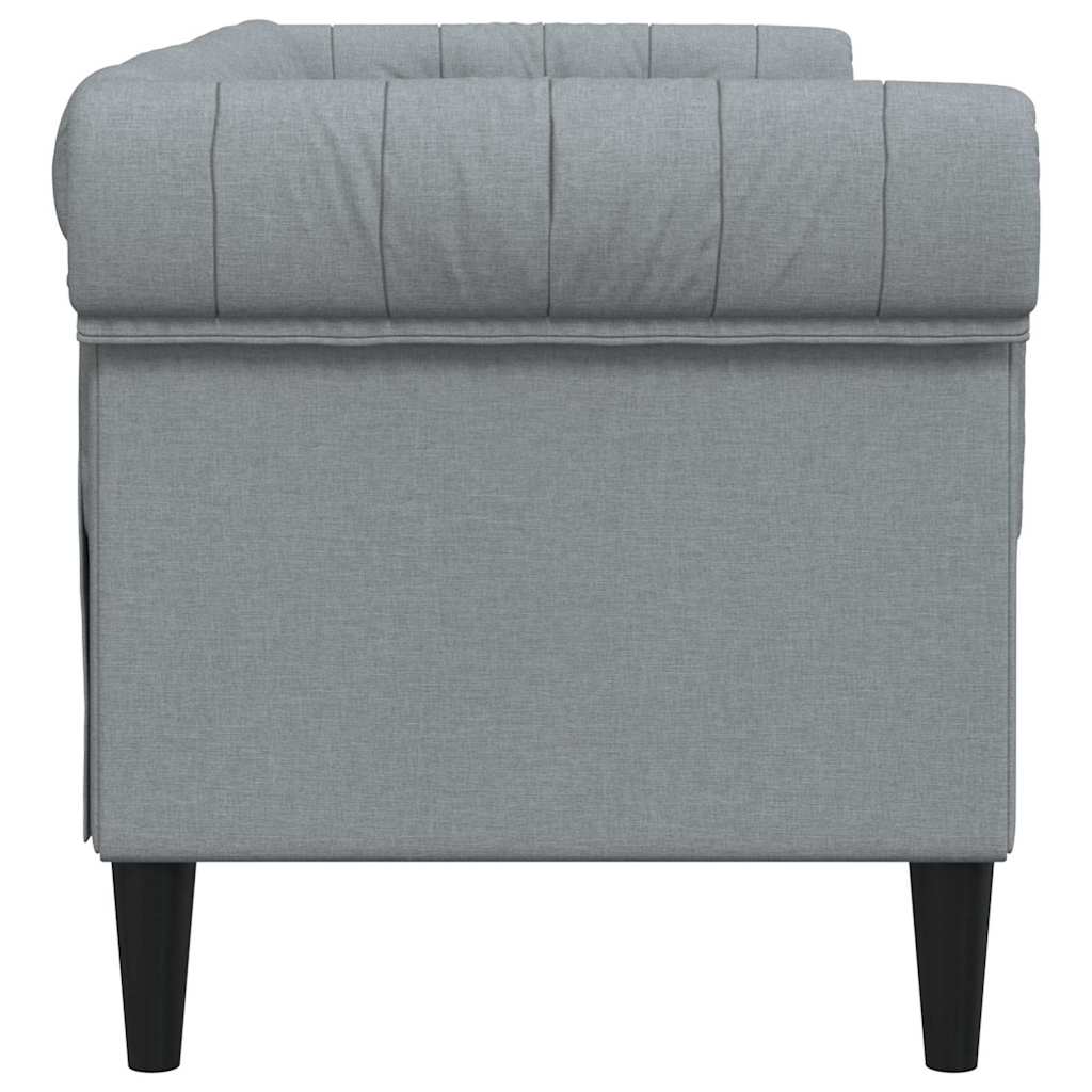 vidaXL Sofa Hellgrau 182,5 x 74,5 x 74,5 cm Polyester