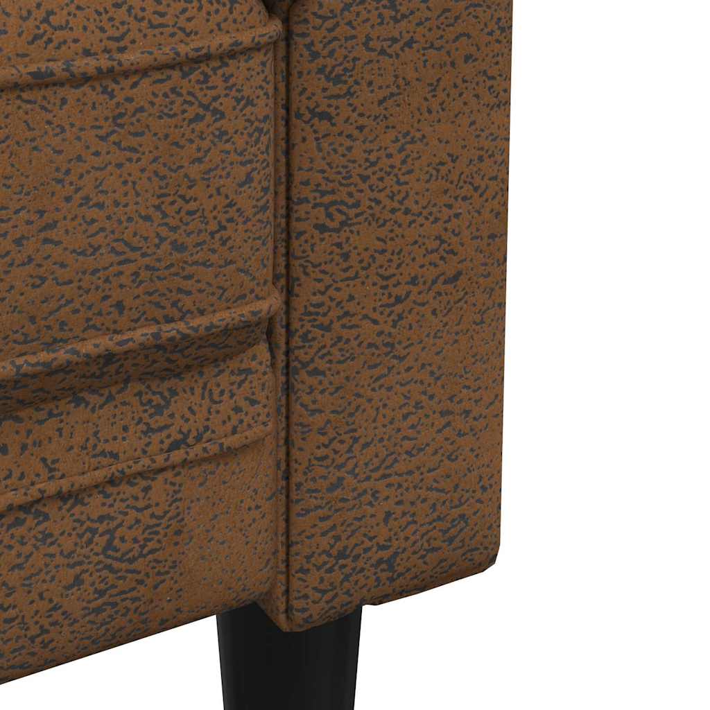 vidaXL Sofa Braun 182,5 x 74,5 x 74,5 cm Polyester