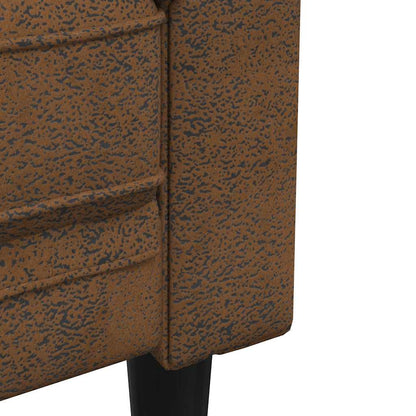 vidaXL Sofa Braun 182,5 x 74,5 x 74,5 cm Polyester