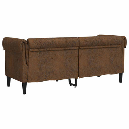 vidaXL Sofa Braun 182,5 x 74,5 x 74,5 cm Polyester