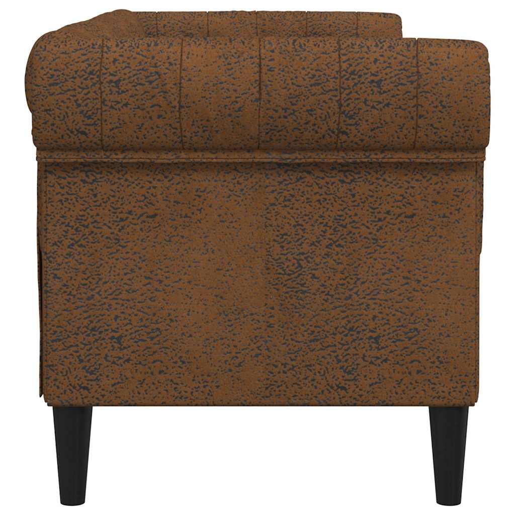vidaXL Sofa Braun 182,5 x 74,5 x 74,5 cm Polyester