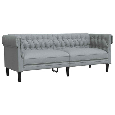 vidaXL Sofa Hellgrau 201,5 x 74,5 x 74,5 cm Polyester