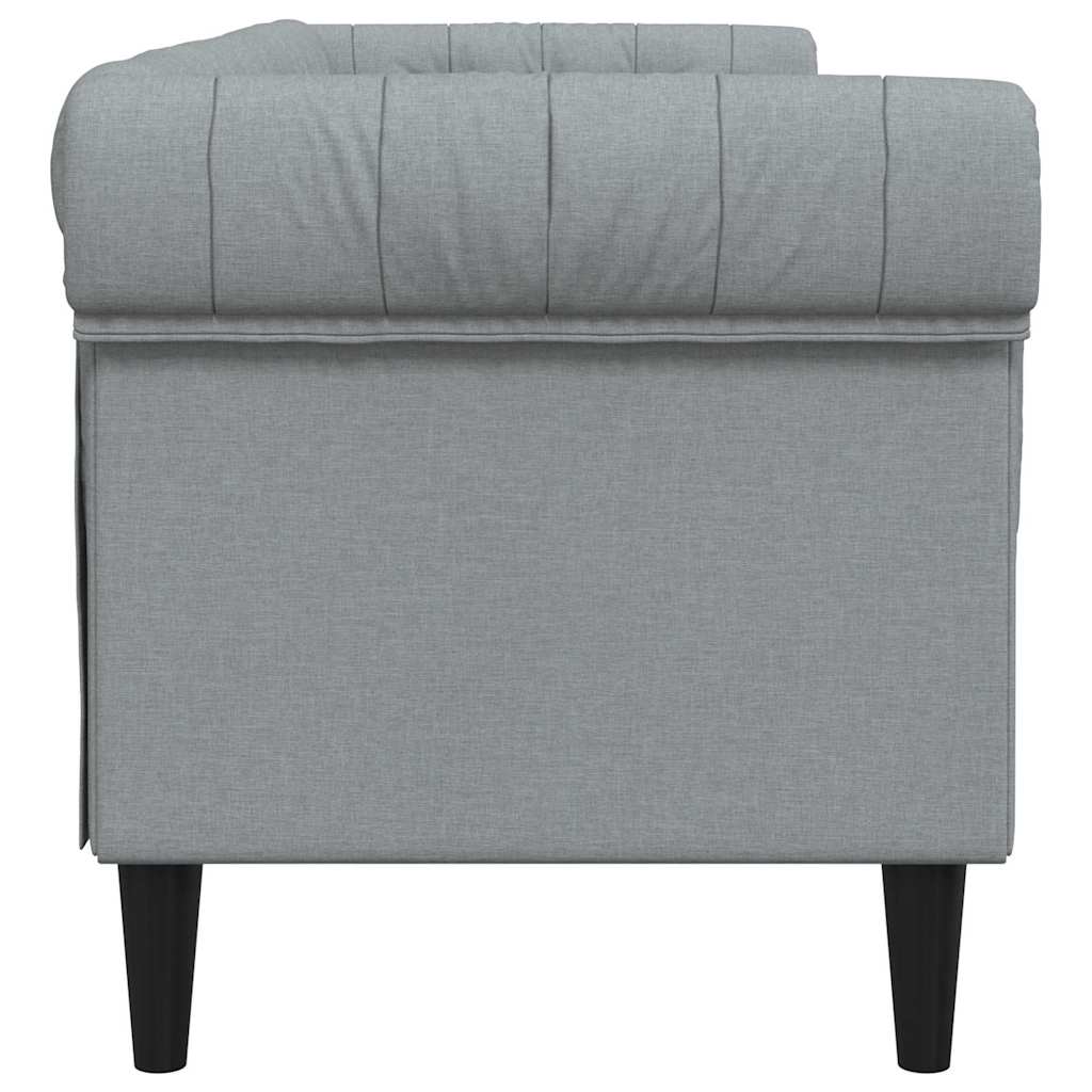 vidaXL Sofa Hellgrau 201,5 x 74,5 x 74,5 cm Polyester