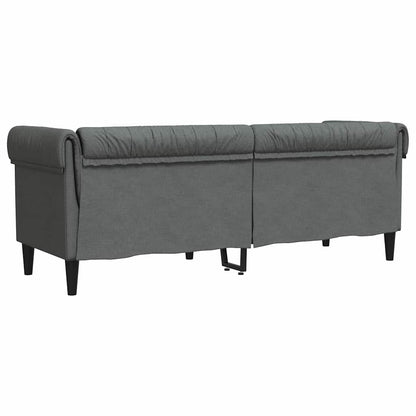 vidaXL Sofa Dunkelgrau 201,5 x 74,5 x 74,5 cm Polyester