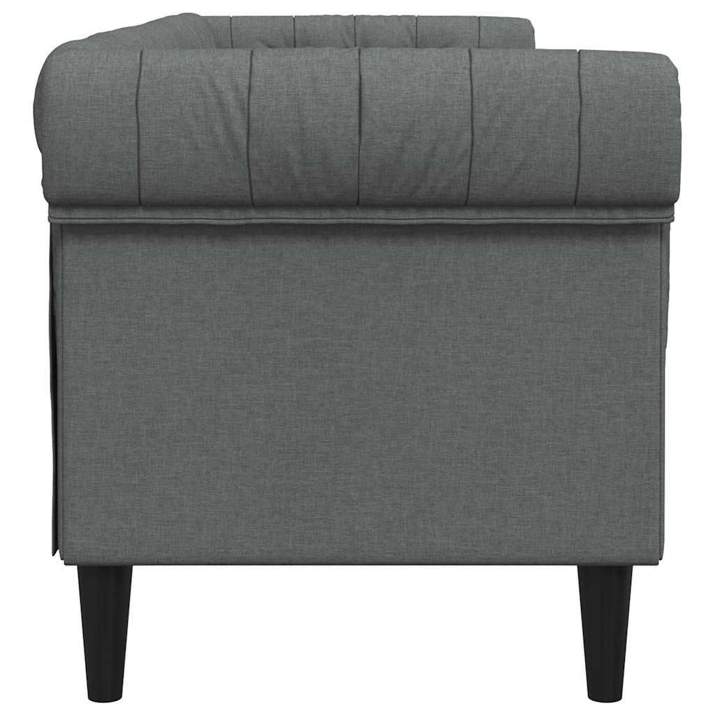 vidaXL Sofa Dunkelgrau 201,5 x 74,5 x 74,5 cm Polyester