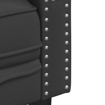 vidaXL Sofa Schwarz 74,5 x 71 x 70,5 cm PVC
