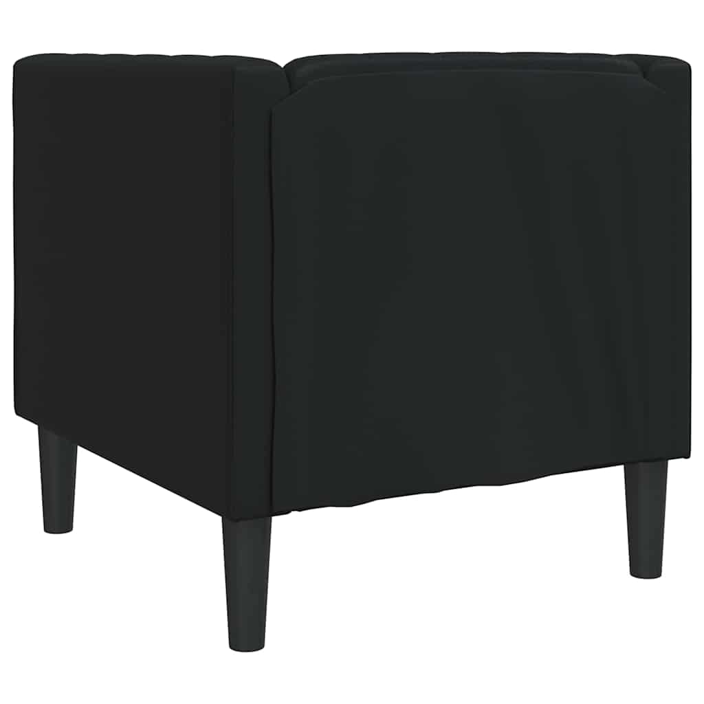 vidaXL Sofa Schwarz 74,5 x 71 x 70,5 cm PVC