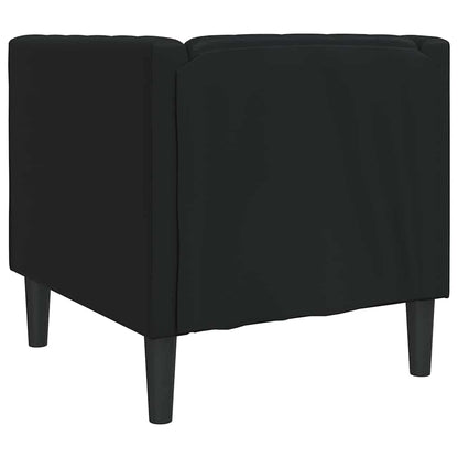 vidaXL Sofa Schwarz 74,5 x 71 x 70,5 cm PVC