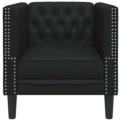 vidaXL Sofa Schwarz 74,5 x 71 x 70,5 cm PVC