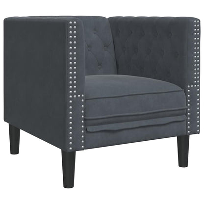 vidaXL Sofa Dunkelgrau 74,5 x 71 x 70,5 cm Samt